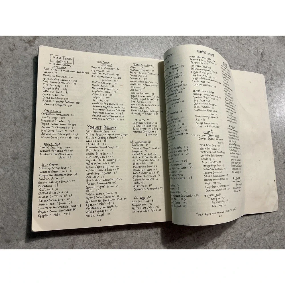 Moosewood Cookbook - Mollie Katzen